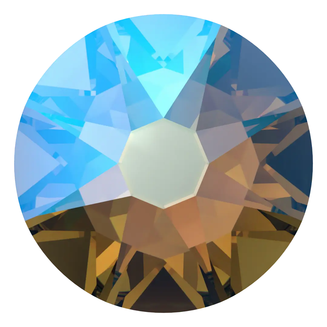 Swarovski Hotfix Flat Back Crystals (2000, 2038 & 2078) Black Diamond Shimmer - Bluestreak Crystals