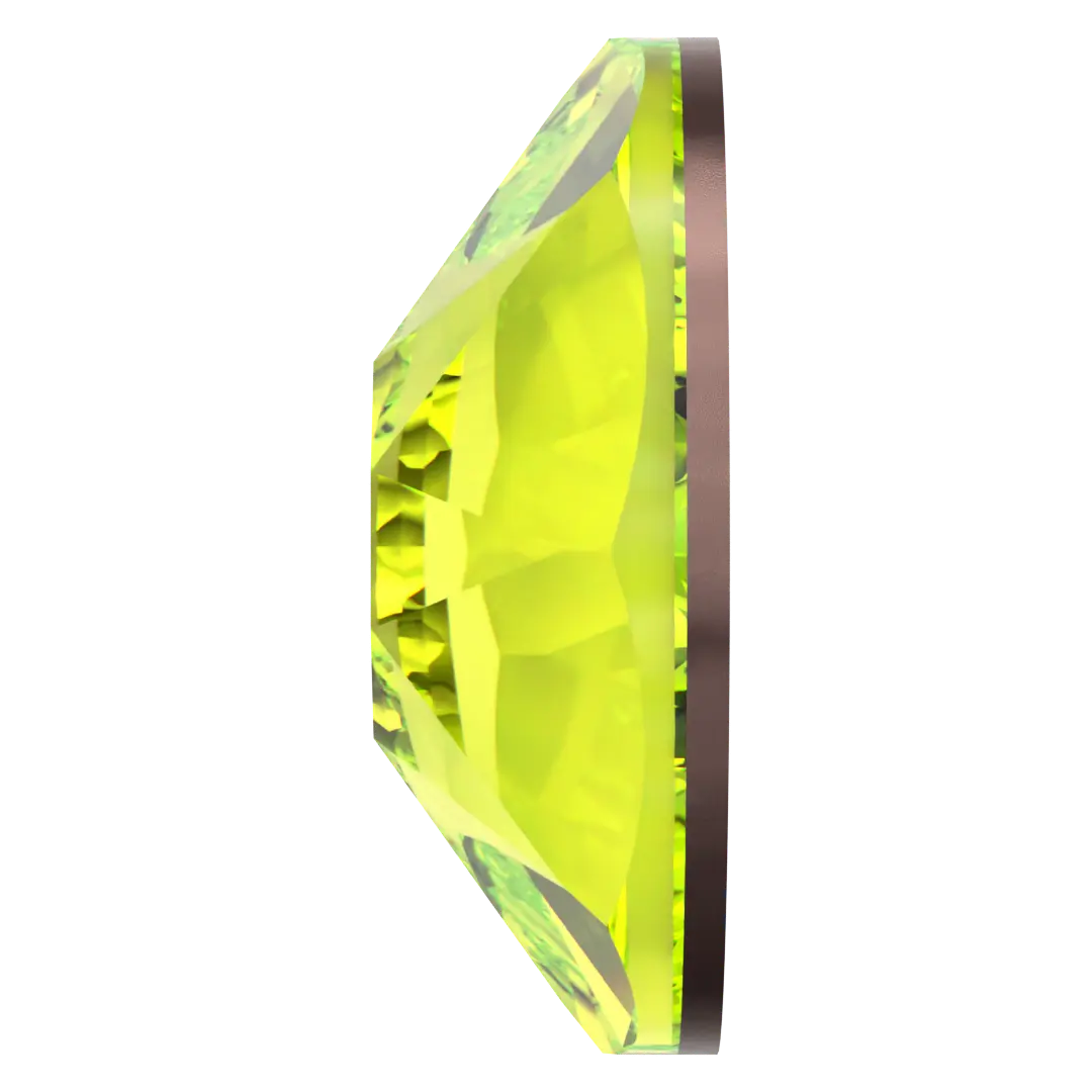 Swarovski Hotfix Flat Back Crystals (2000, 2038 & 2078) Citrus Green - Bluestreak Crystals