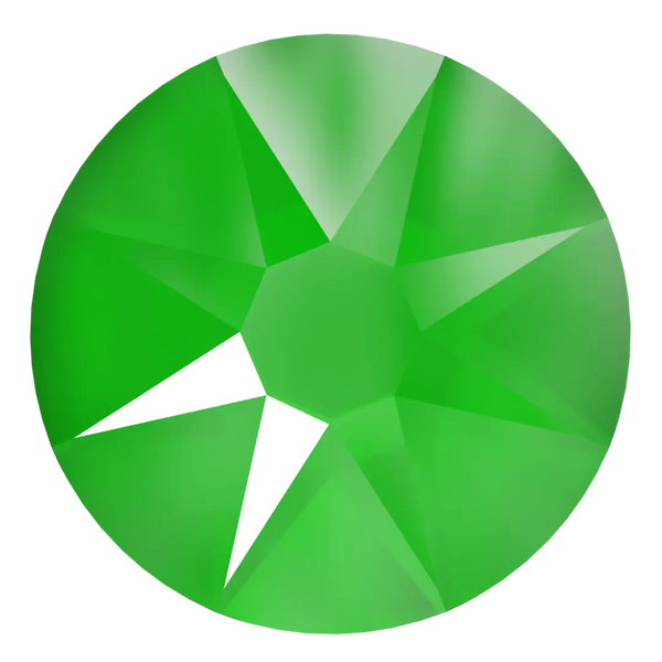 Swarovski Hotfix Flat Back Crystals (2000, 2038 & 2078) Crystal Electric Green - Bluestreak Crystals