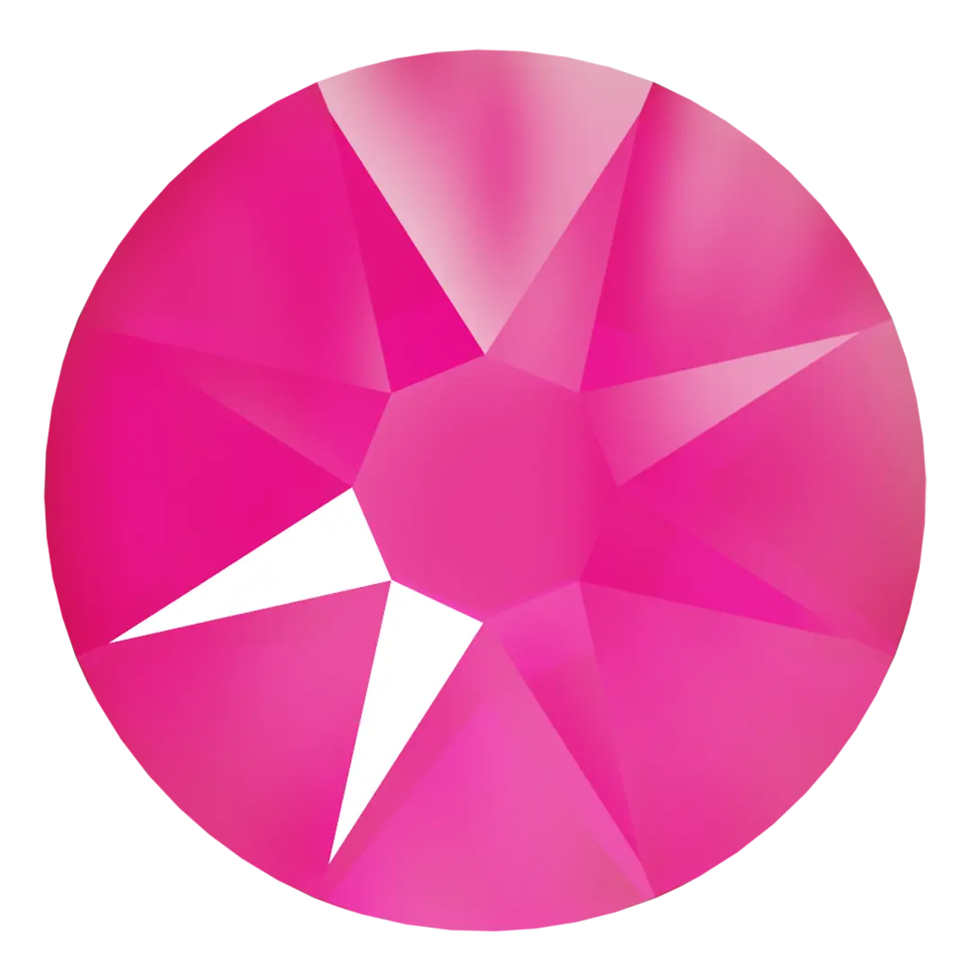 Swarovski Hotfix Flat Back Crystals (2000, 2038 & 2078) Crystal Electric Pink - Bluestreak Crystals