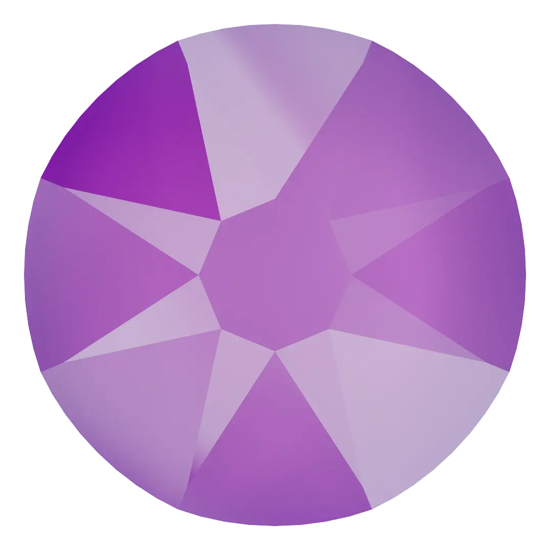 Swarovski Hotfix Flat Back Crystals (2000, 2038 & 2078) Crystal Electric Violet - Bluestreak Crystals