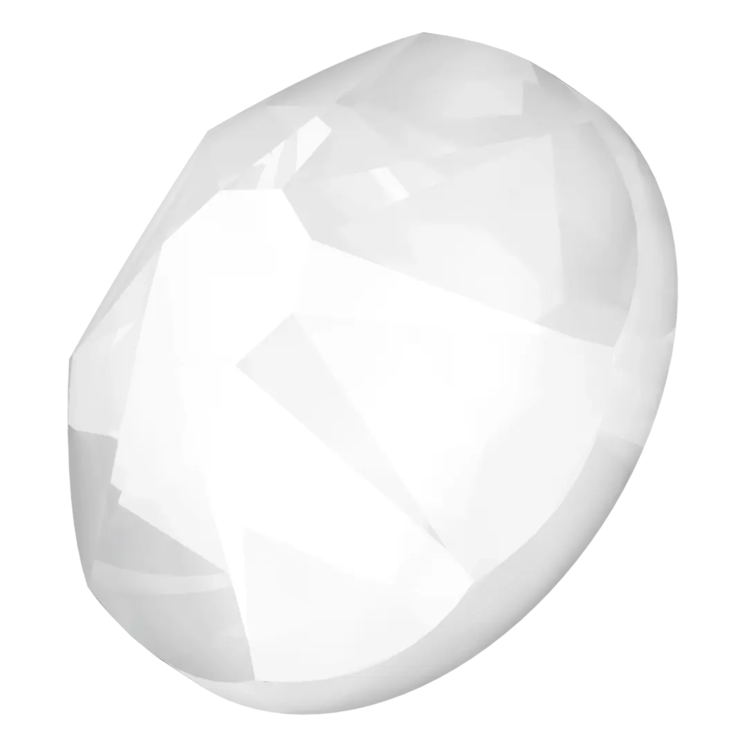 Swarovski Hotfix Flat Back Crystals (2000, 2038 & 2078) Crystal Electric White - Bluestreak Crystals