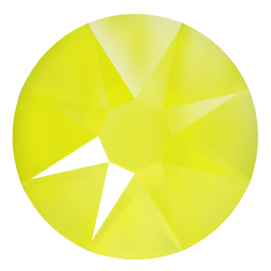 Swarovski Hotfix Flat Back Crystals (2000, 2038 & 2078) Crystal Electric Yellow - Bluestreak Crystals