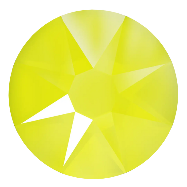 Swarovski Hotfix Flat Back Crystals (2000, 2038 & 2078) Crystal Electric Yellow - Bluestreak Crystals