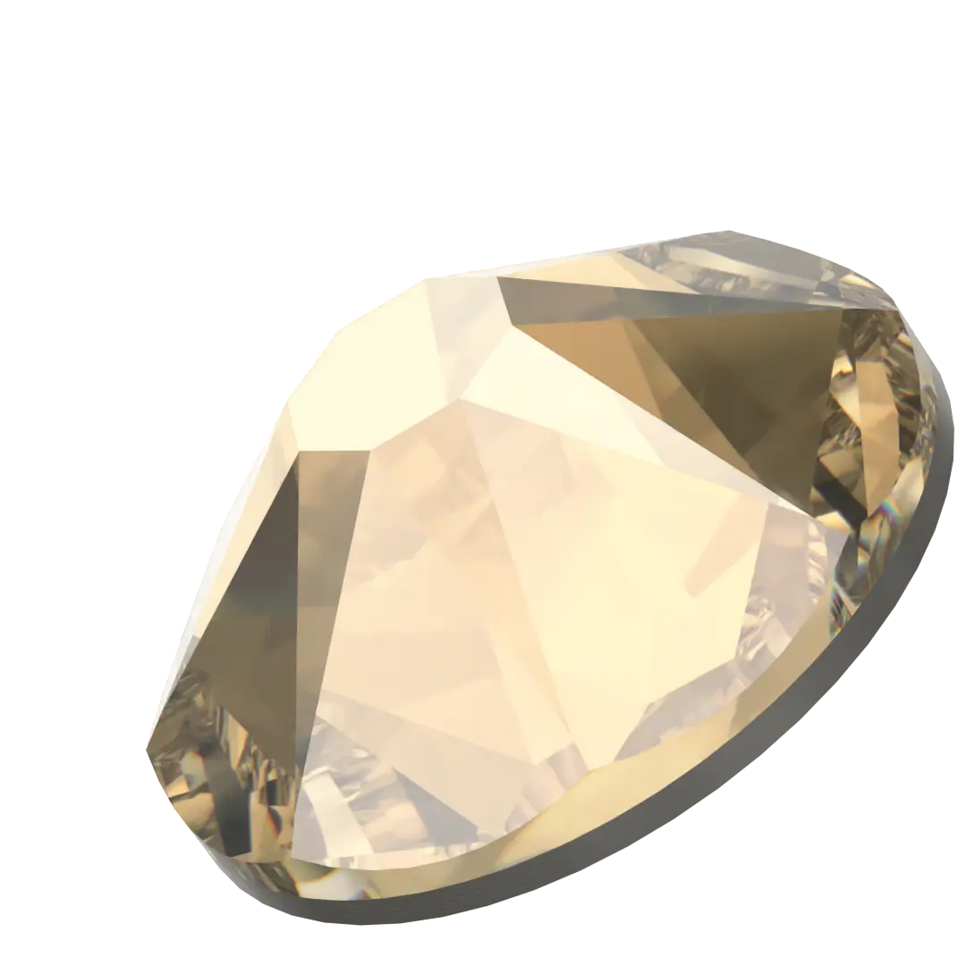 Swarovski Hotfix Flat Back Crystals (2000, 2038 & 2078) Crystal Golden Shadow - Bluestreak Crystals