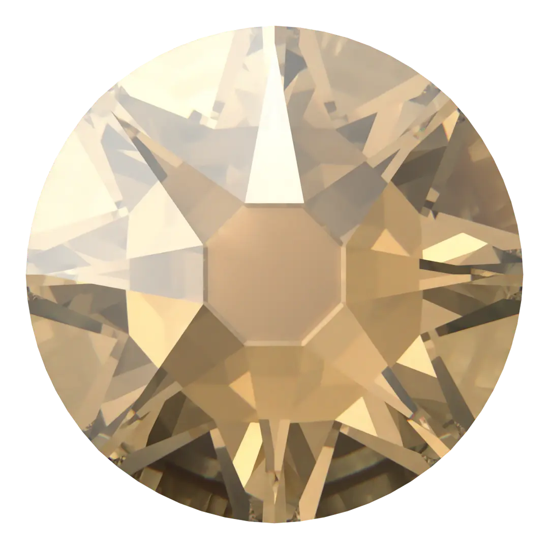 Swarovski Hotfix Flat Back Crystals (2000, 2038 & 2078) Crystal Golden Shadow - Bluestreak Crystals