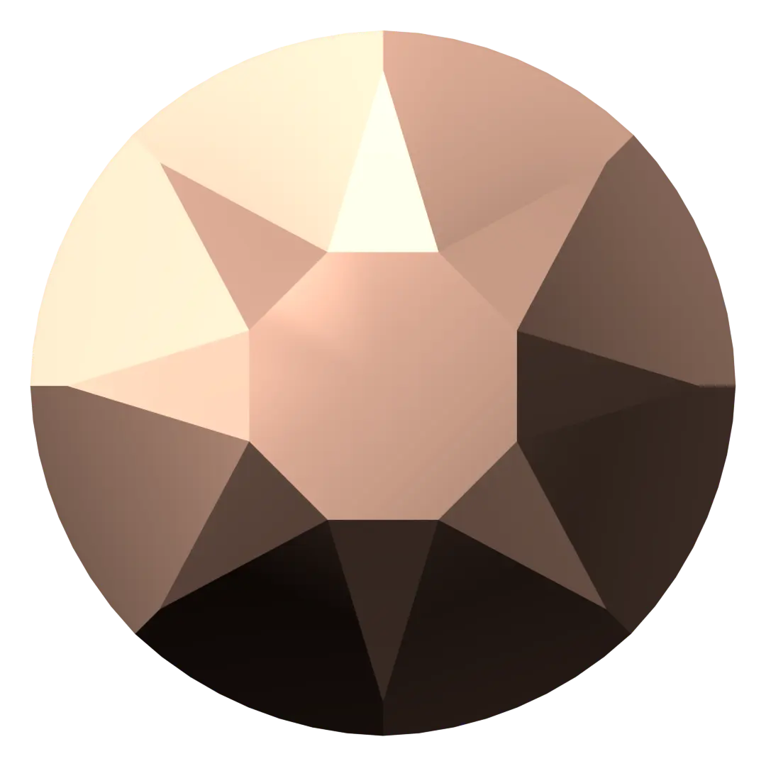 Swarovski Hotfix Flat Back Crystals (2000, 2038 & 2078) Crystal Rose Gold - Bluestreak Crystals