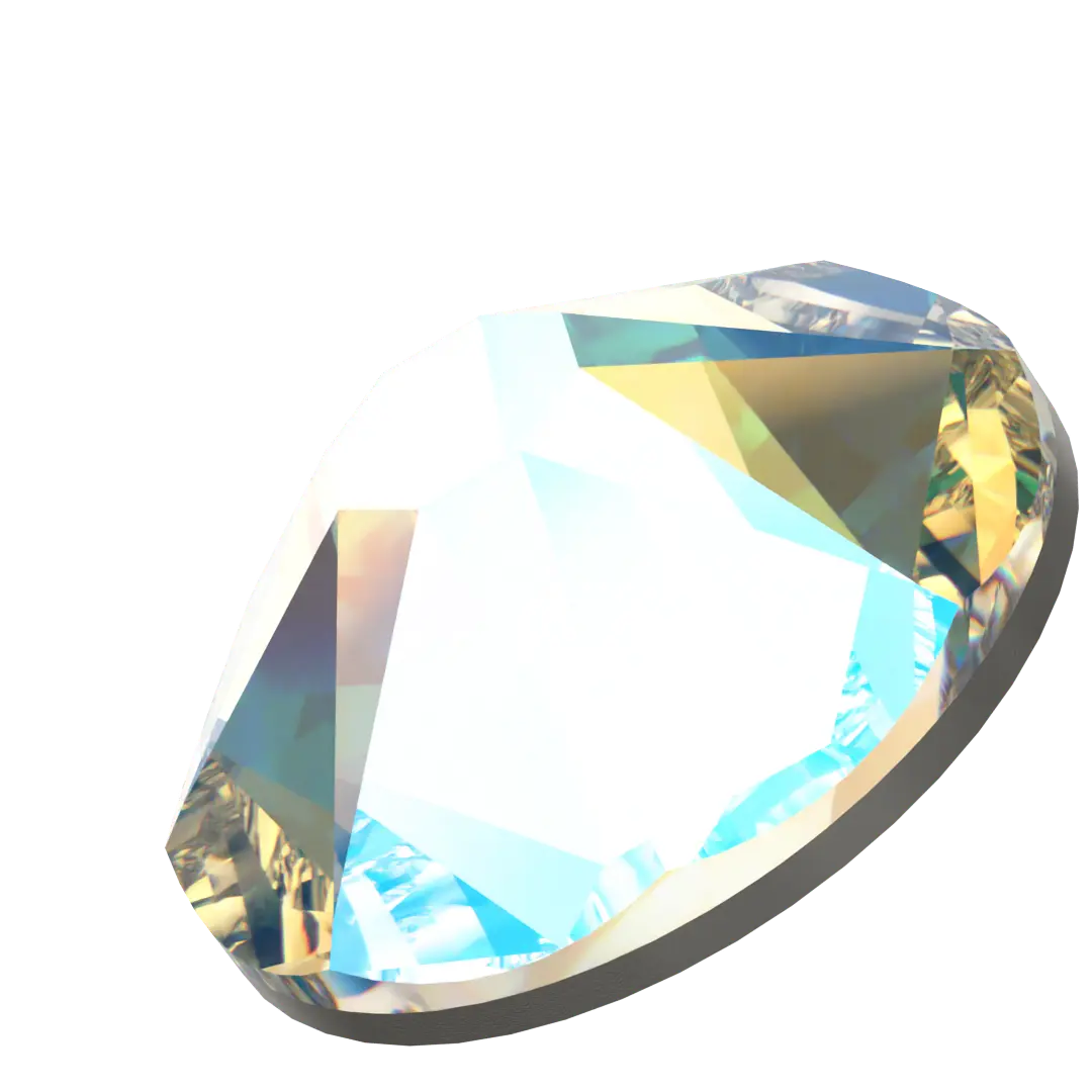 Swarovski Hotfix Flat Back Crystals (2000, 2038 & 2078) Crystal Shimmer - Bluestreak Crystals