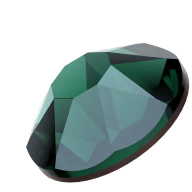 Swarovski Hotfix Flat Back Crystals (2000, 2038 & 2078) Emerald Nightfall - Bluestreak Crystals