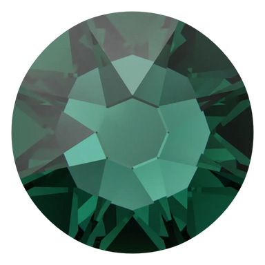 Swarovski Hotfix Flat Back Crystals (2000, 2038 & 2078) Emerald - Bluestreak Crystals