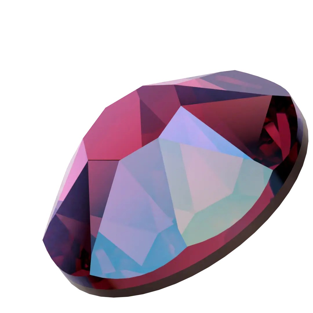 Swarovski Hotfix Flat Back Crystals (2000, 2038 & 2078) Fuchsia Shimmer - Bluestreak Crystals