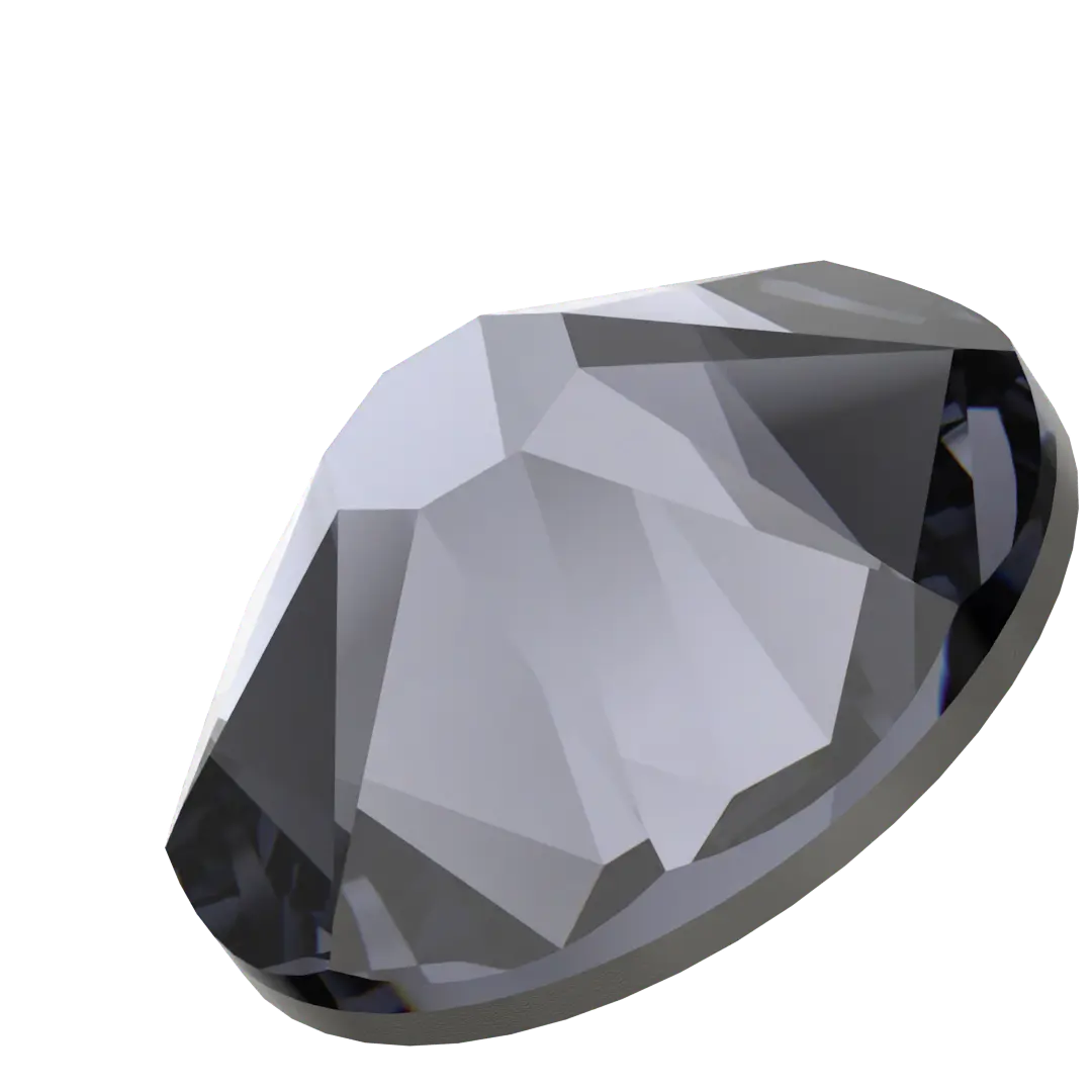 Swarovski Hotfix Flat Back Crystals (2000, 2038 & 2078) Graphite - Bluestreak Crystals