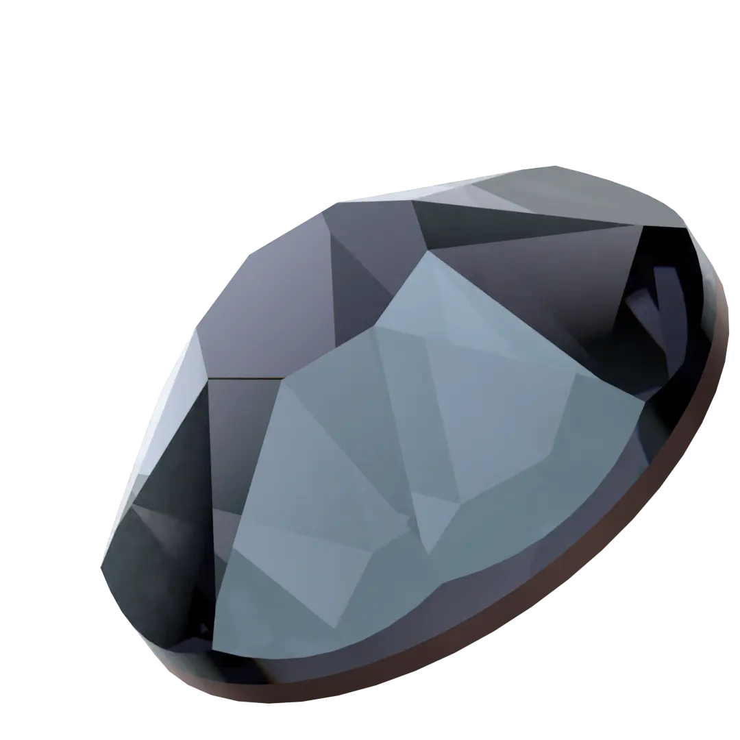 Swarovski Hotfix Flat Back Crystals (2000, 2038 & 2078) Graphite Nightfall - Bluestreak Crystals