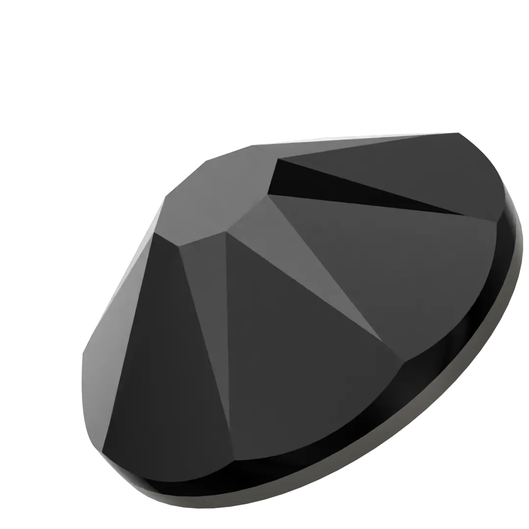 Swarovski Hotfix Flat Back Crystals (2000, 2038 & 2078) Jet - Bluestreak Crystals