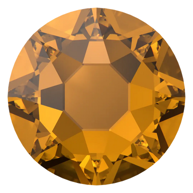 Swarovski Hotfix Flat Back Crystals (2000, 2038 & 2078) Light Amber - Bluestreak Crystals