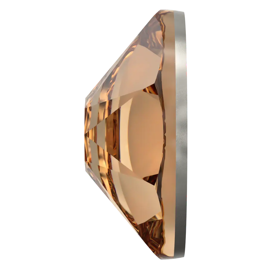 Swarovski Hotfix Flat Back Crystals (2000, 2038 & 2078) Light Colorado Topaz - Bluestreak Crystals