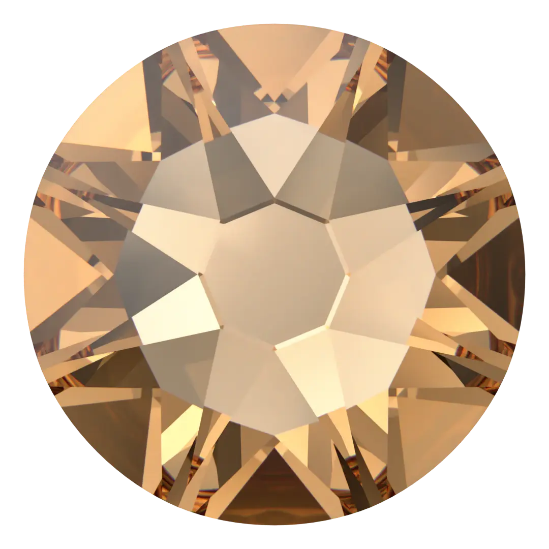 Swarovski Hotfix Flat Back Crystals (2000, 2038 & 2078) Light Colorado Topaz - Bluestreak Crystals