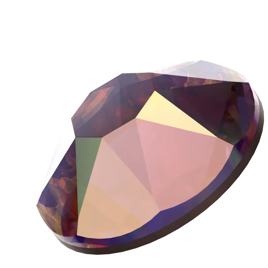 Swarovski Hotfix Flat Back Crystals (2000, 2038 & 2078) Light Rose AB - Bluestreak Crystals