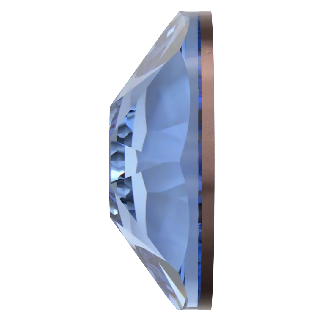 Swarovski Hotfix Flat Back Crystals (2000, 2038 & 2078) Light Sapphire - Bluestreak Crystals