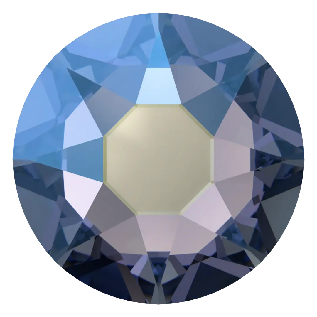 Swarovski Hotfix Flat Back Crystals (2000, 2038 & 2078) Light Sapphire Shimmer - Bluestreak Crystals