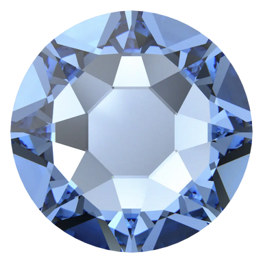 Swarovski Hotfix Flat Back Crystals (2000, 2038 & 2078) Light Sapphire - Bluestreak Crystals