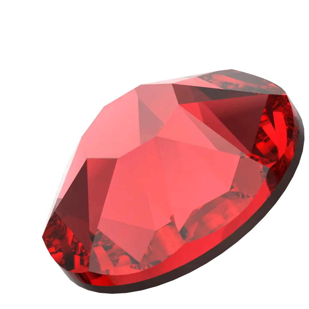 Swarovski Hotfix Flat Back Crystals (2000, 2038 & 2078) Light Siam - Bluestreak Crystals