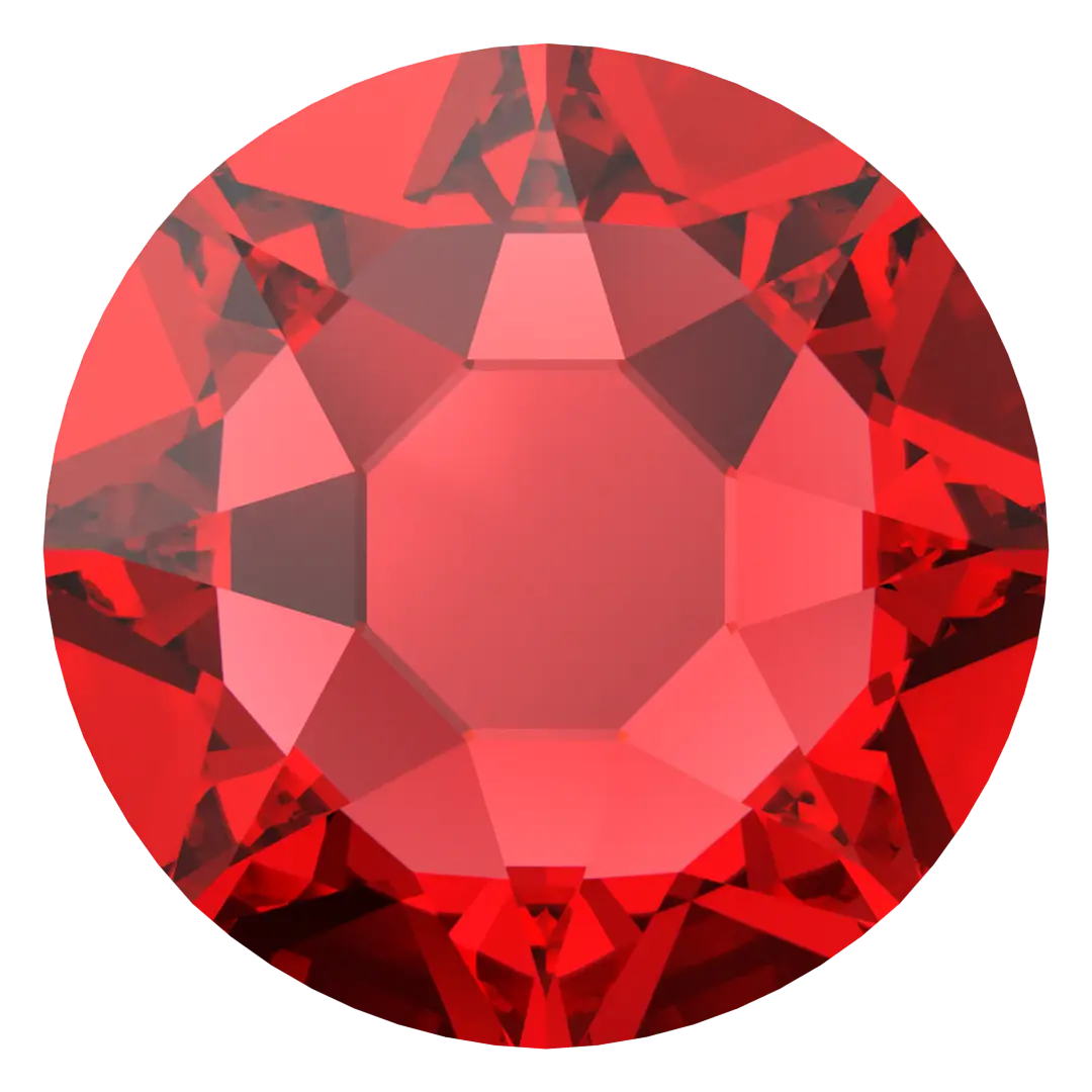 Swarovski Hotfix Flat Back Crystals (2000, 2038 & 2078) Light Siam - Bluestreak Crystals