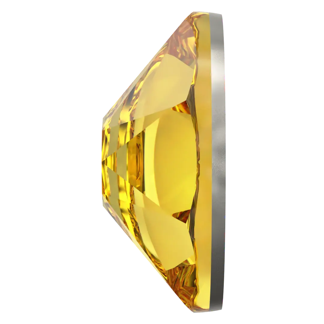 Swarovski Hotfix Flat Back Crystals (2000, 2038 & 2078) Light Topaz - Bluestreak Crystals