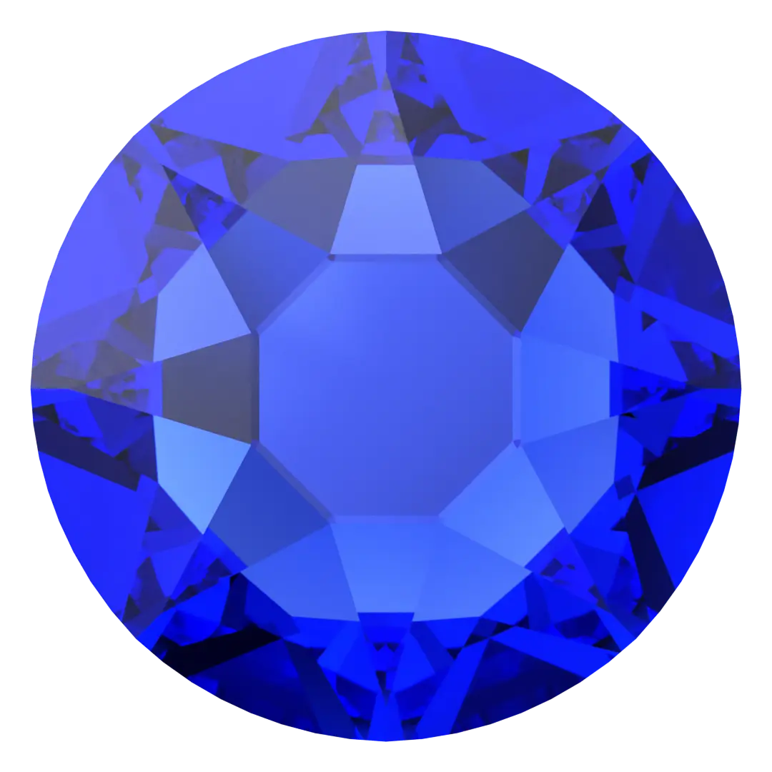 Swarovski Hotfix Flat Back Crystals (2000, 2038 & 2078) Majestic Blue - Bluestreak Crystals