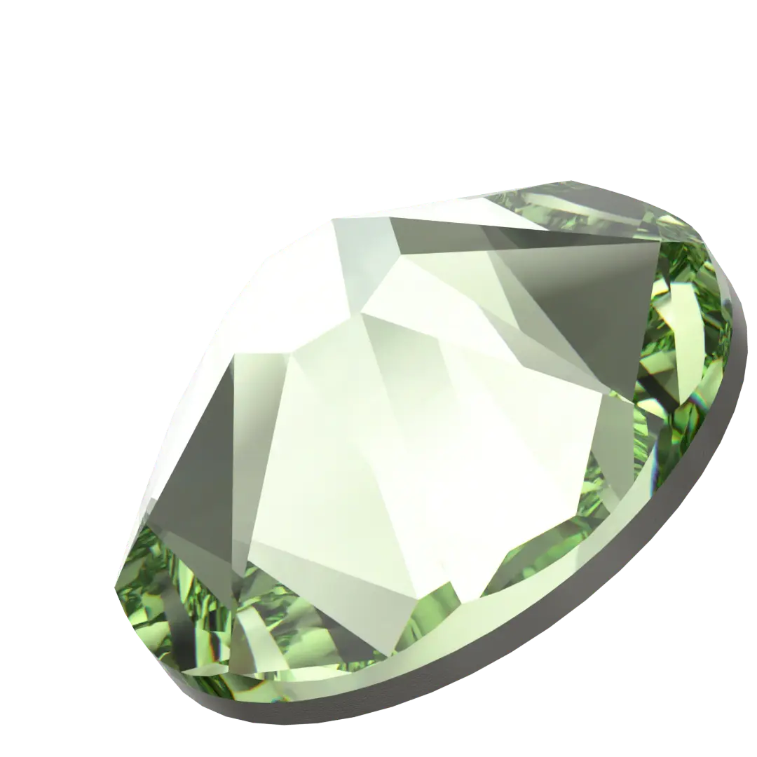 Swarovski Hotfix Flat Back Crystals (2000, 2038 & 2078) Peridot - Bluestreak Crystals