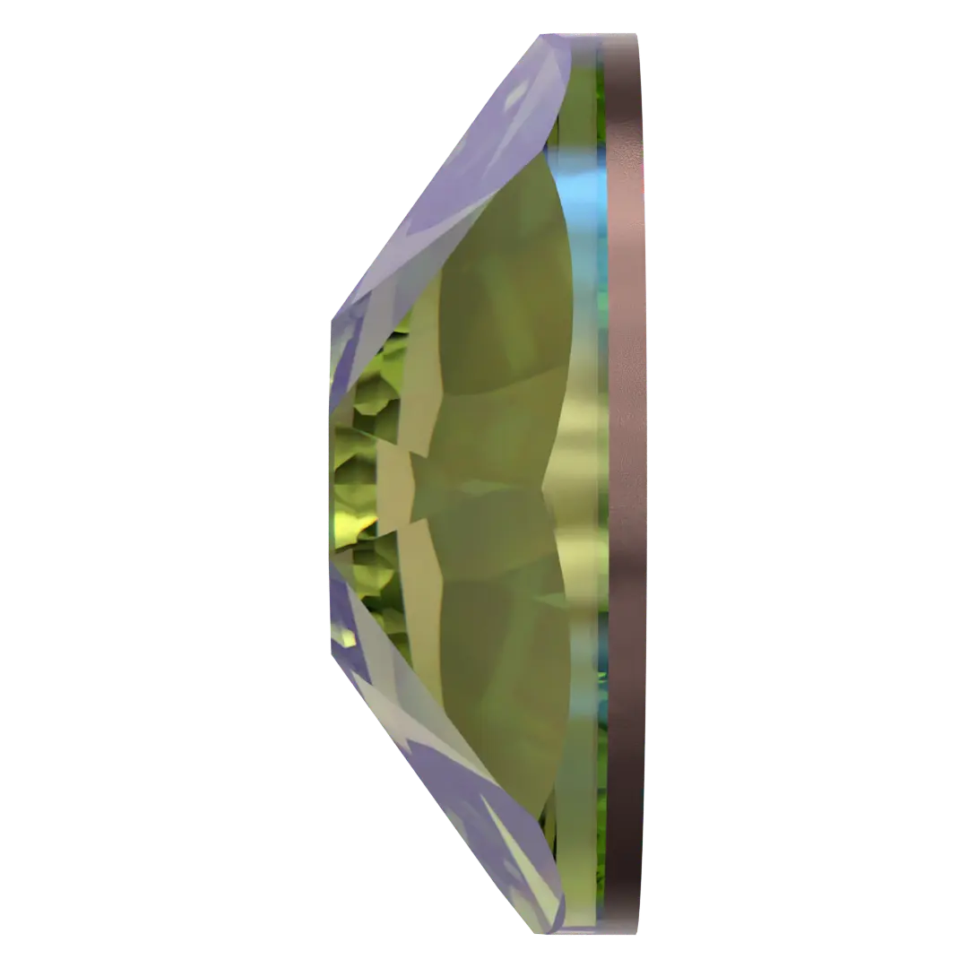 Swarovski Hotfix Flat Back Crystals (2000, 2038 & 2078) Peridot Shimmer - Bluestreak Crystals
