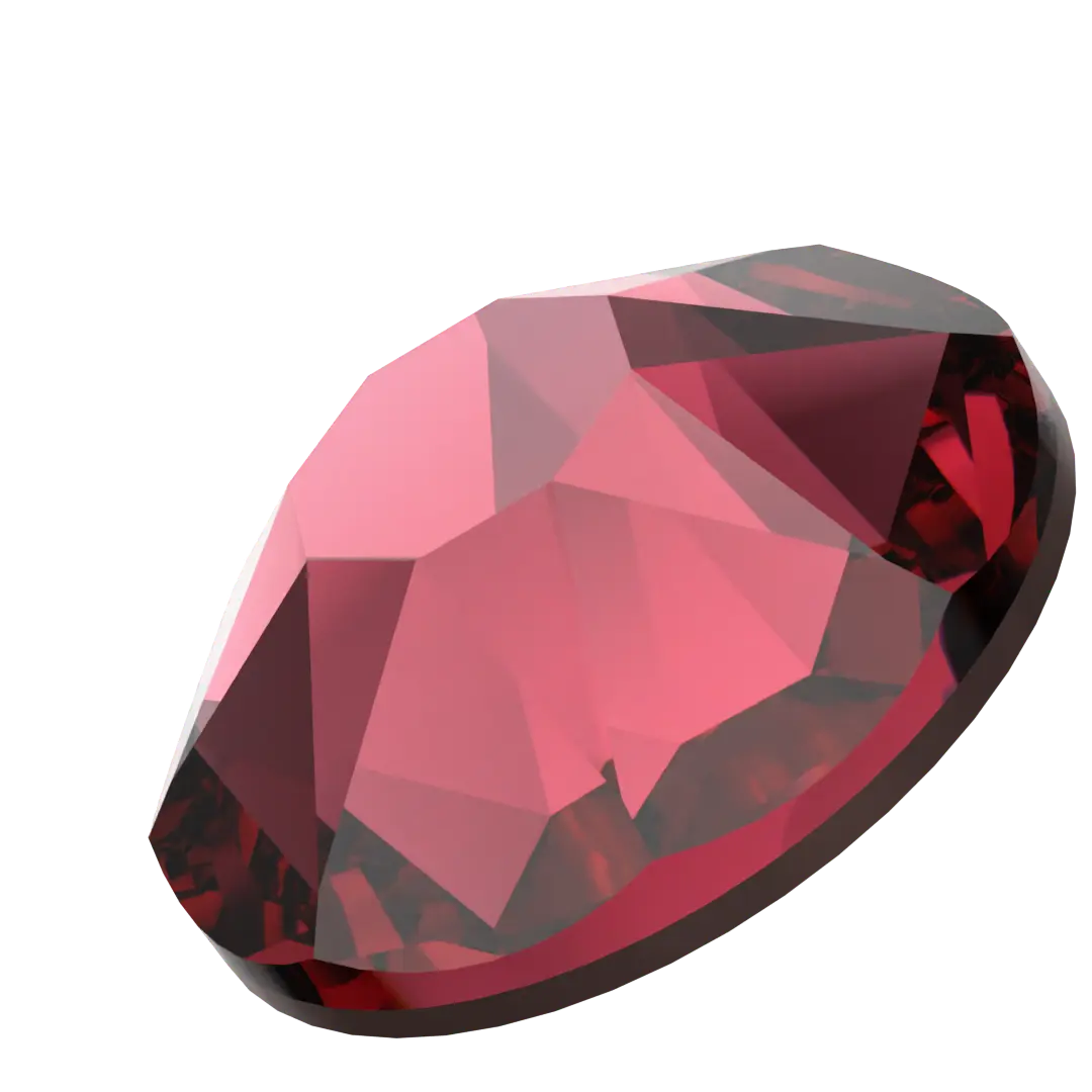 Swarovski Hotfix Flat Back Crystals (2000, 2038 & 2078) Ruby - Bluestreak Crystals