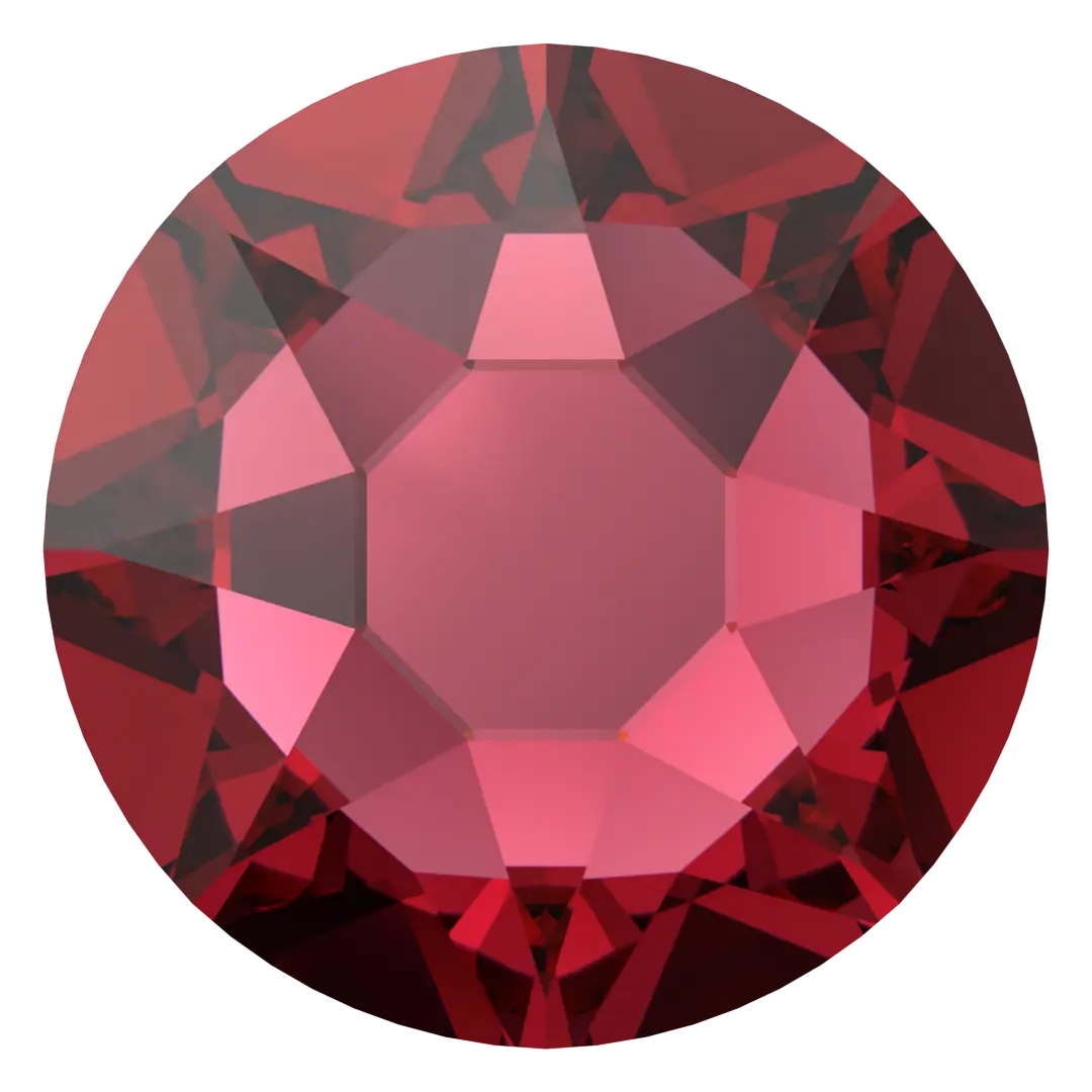 Swarovski Hotfix Flat Back Crystals (2000, 2038 & 2078) Ruby - Bluestreak Crystals