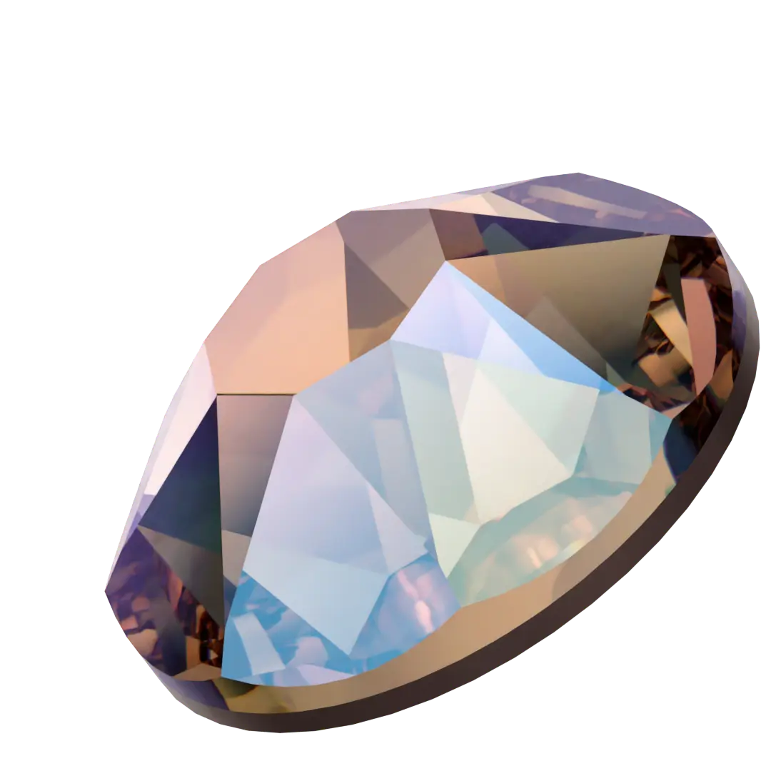 Swarovski Hotfix Flat Back Crystals (2000, 2038 & 2078) Silk Shimmer - Bluestreak Crystals