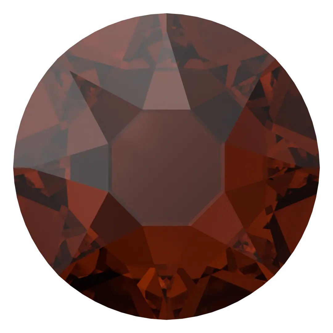 Swarovski Hotfix Flat Back Crystals (2000, 2038 & 2078) Smoked Amber - Bluestreak Crystals