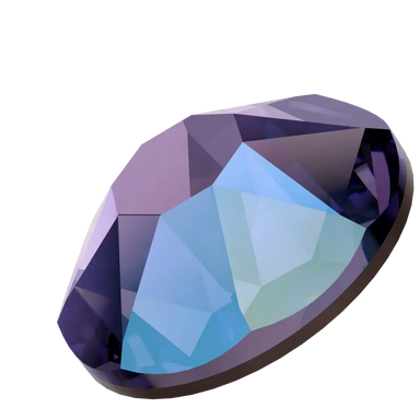 Swarovski Hotfix Flat Back Crystals (2000, 2038 & 2078) Tanzanite Shimmer - Bluestreak Crystals