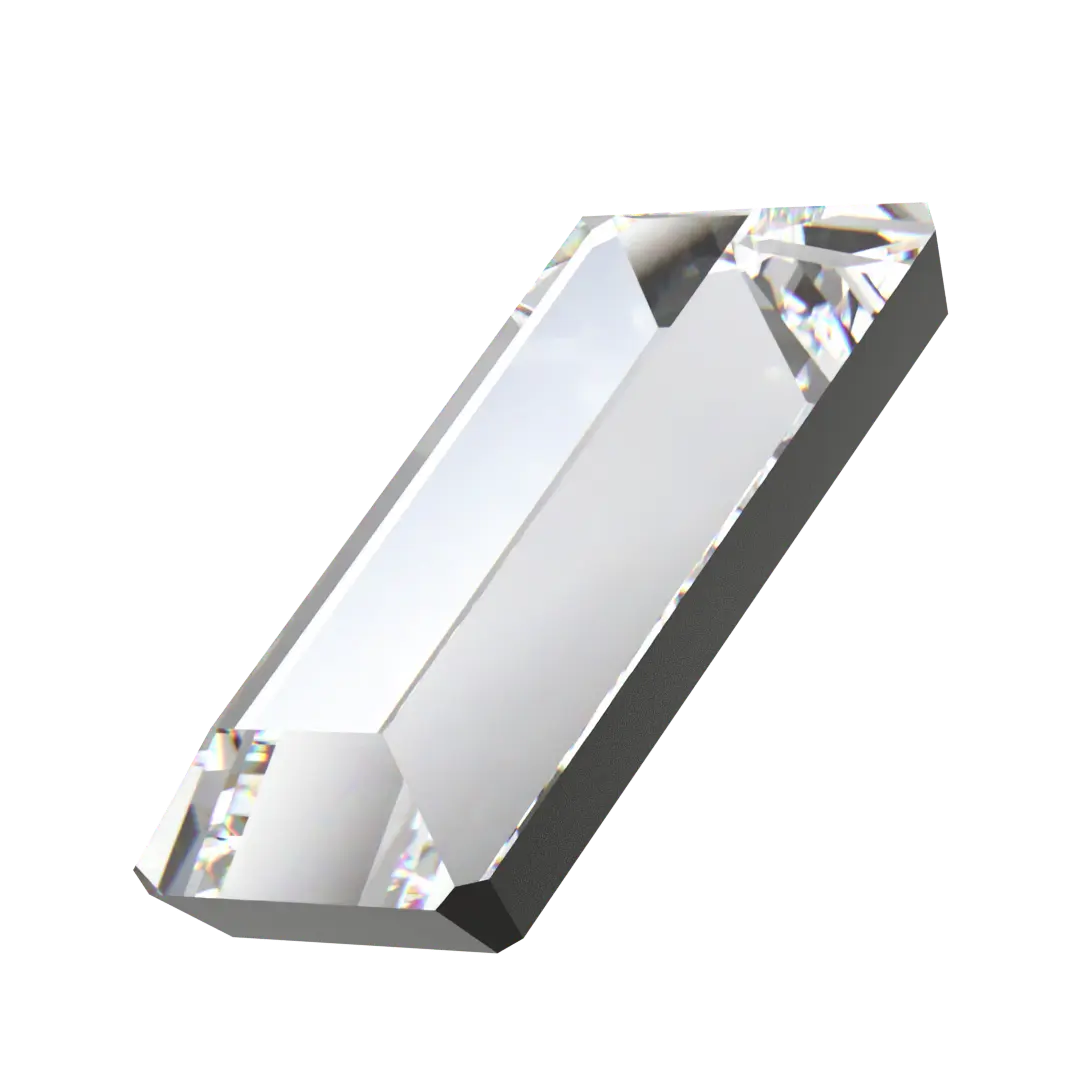 Swarovski Hotfix Flat Back Crystals Baguette (2510) Crystal - Bluestreak Crystals