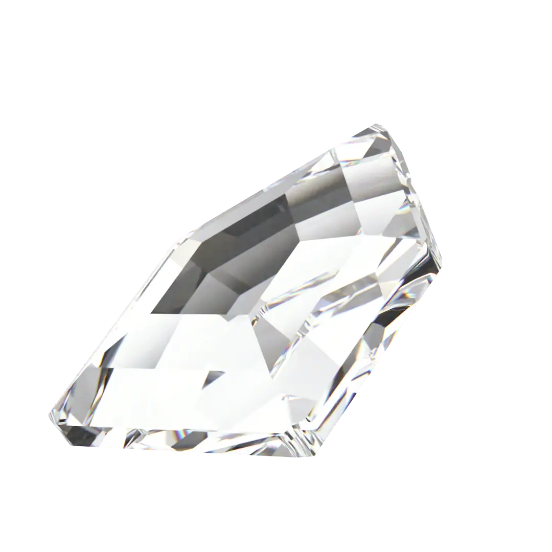 Swarovski Hotfix Flat Back Crystals Concise Pentagon (2775) Crystal - Bluestreak Crystals