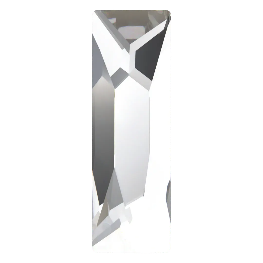 Swarovski Hotfix Flat Back Crystals Cosmic Baguette (2555) Crystal - Bluestreak Crystals