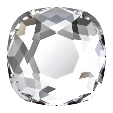 Swarovski Hotfix Flat Back Crystals Cushion (2471) Crystal - Bluestreak Crystals