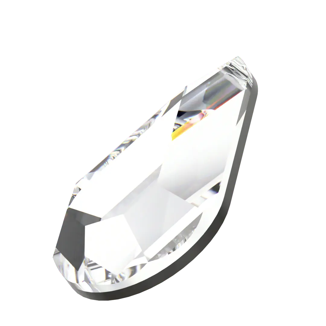 Swarovski Hotfix Flat Back Crystals Drop (2300) Crystal - Bluestreak Crystals