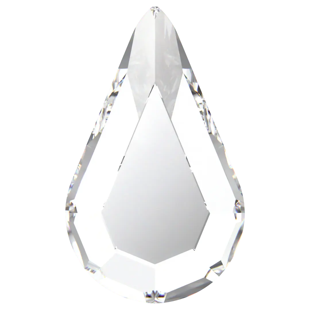 Swarovski Hotfix Flat Back Crystals Drop (2300) Crystal - Bluestreak Crystals