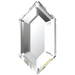 Swarovski Hotfix Flat Back Crystals Elongated Hexagon (2776) Crystal - Bluestreak Crystals