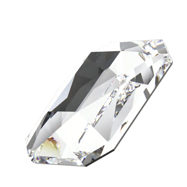 Swarovski Hotfix Flat Back Crystals Emerald Cut (2602) Crystal - Bluestreak Crystals