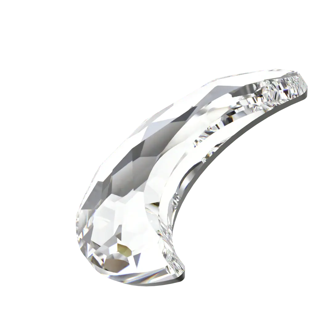 Swarovski Hotfix Flat Back Crystals Moon (2813) Crystal - Bluestreak Crystals