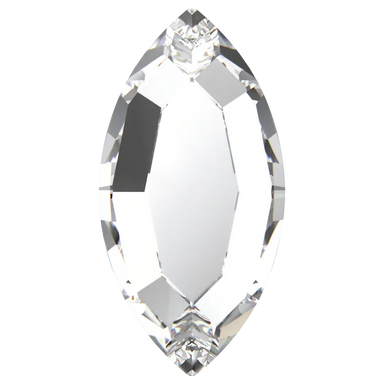 Swarovski Hotfix Flat Back Crystals Navette (2200) Crystal - Bluestreak Crystals