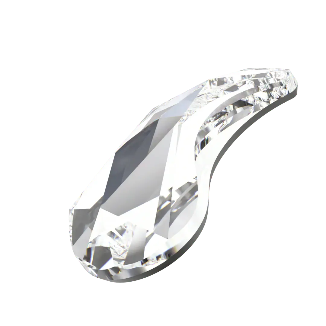 Swarovski Hotfix Flat Back Crystals Paisley X (2364) Crystal - Bluestreak Crystals