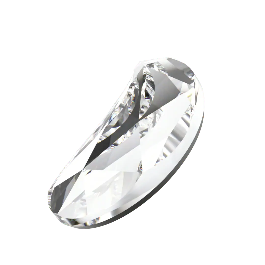 Swarovski Hotfix Flat Back Crystals Paisley Y (2365) Crystal - Bluestreak Crystals