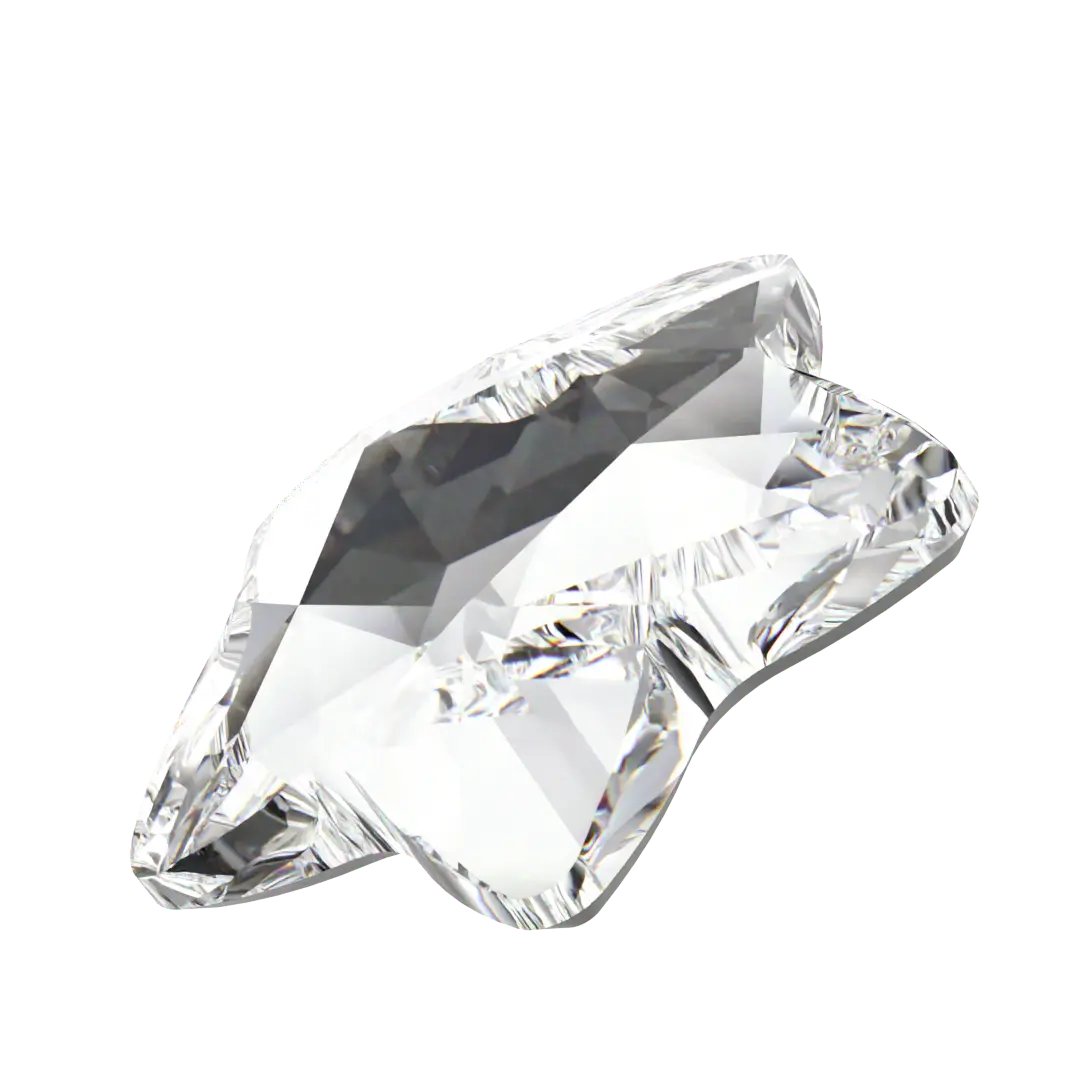 Swarovski Hotfix Flat Back Crystals Star Flower (2754) Crystal - Bluestreak Crystals