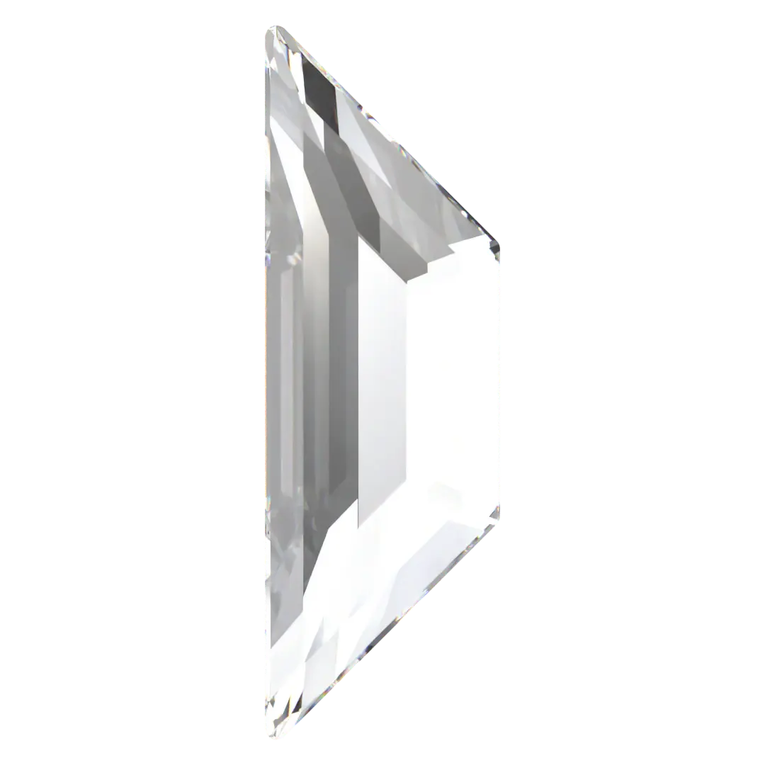 Swarovski Hotfix Flat Back Crystals Trapeze (2772) Crystal - Bluestreak Crystals